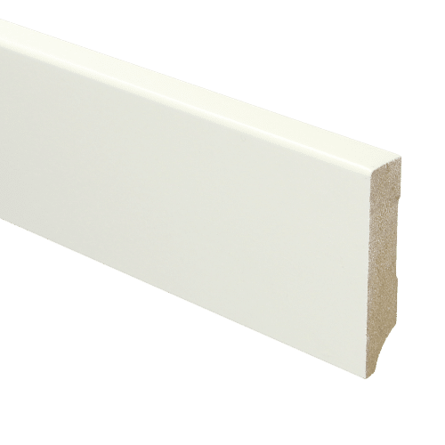 MDF Moderne plint recht 70x15mm RAL 9010 wit gelakt