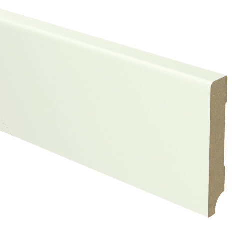 MDF Moderne plint recht 90x15mm RAL 9010 wit gelakt